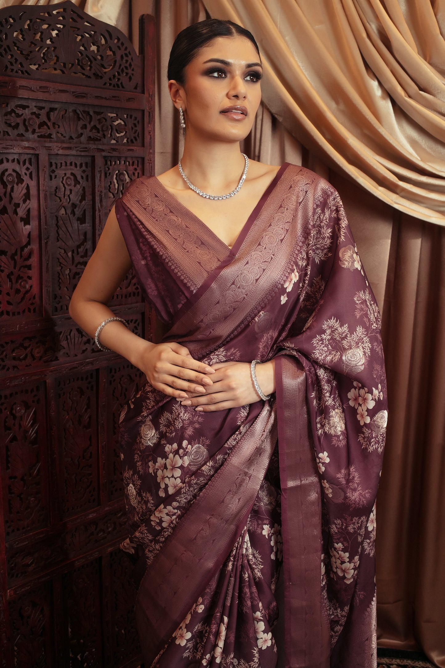 Premium Royal Look Art Silk Sari MS0123A