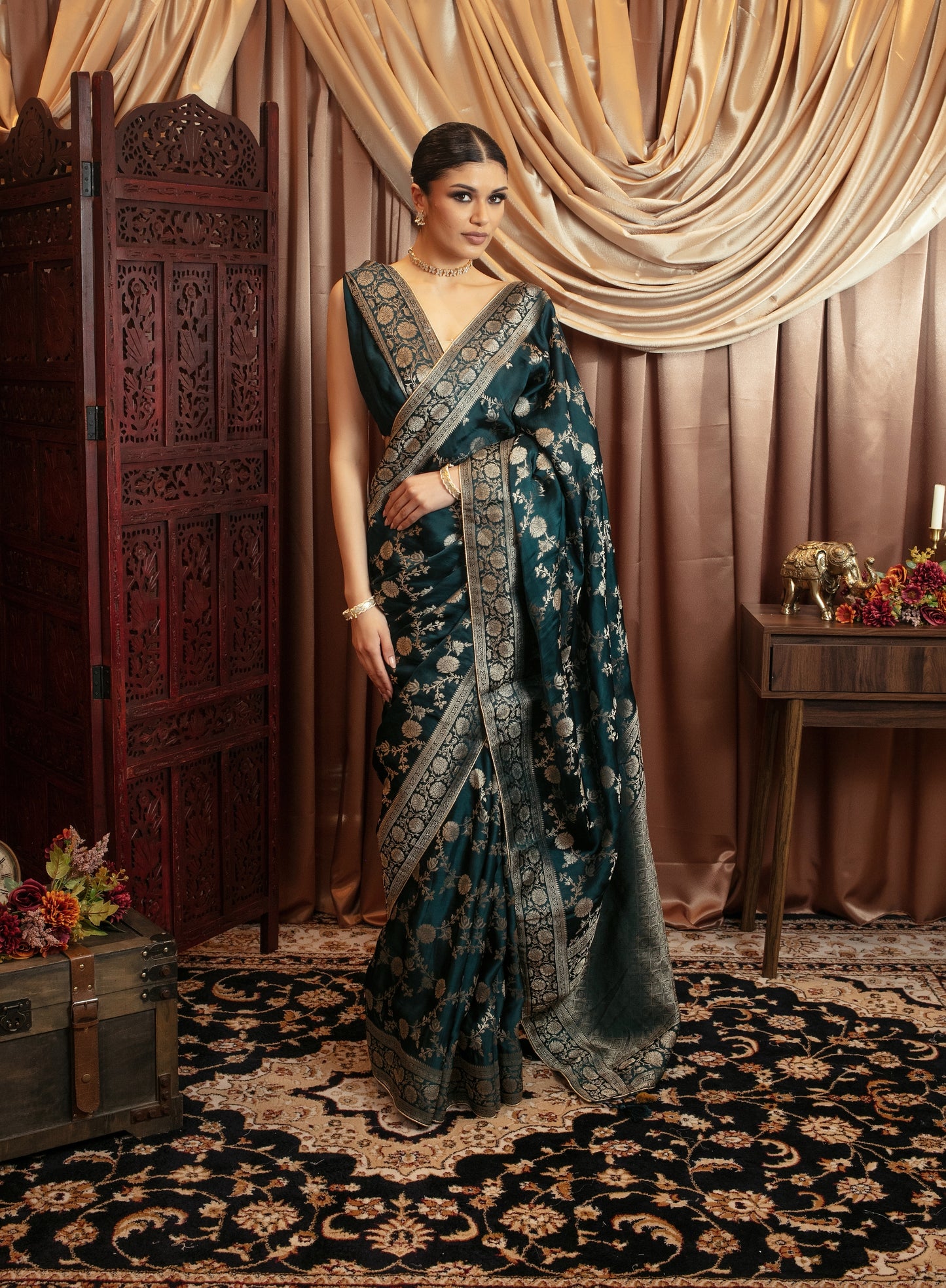 Premium Viscose Silk Banarasi Sari VC081