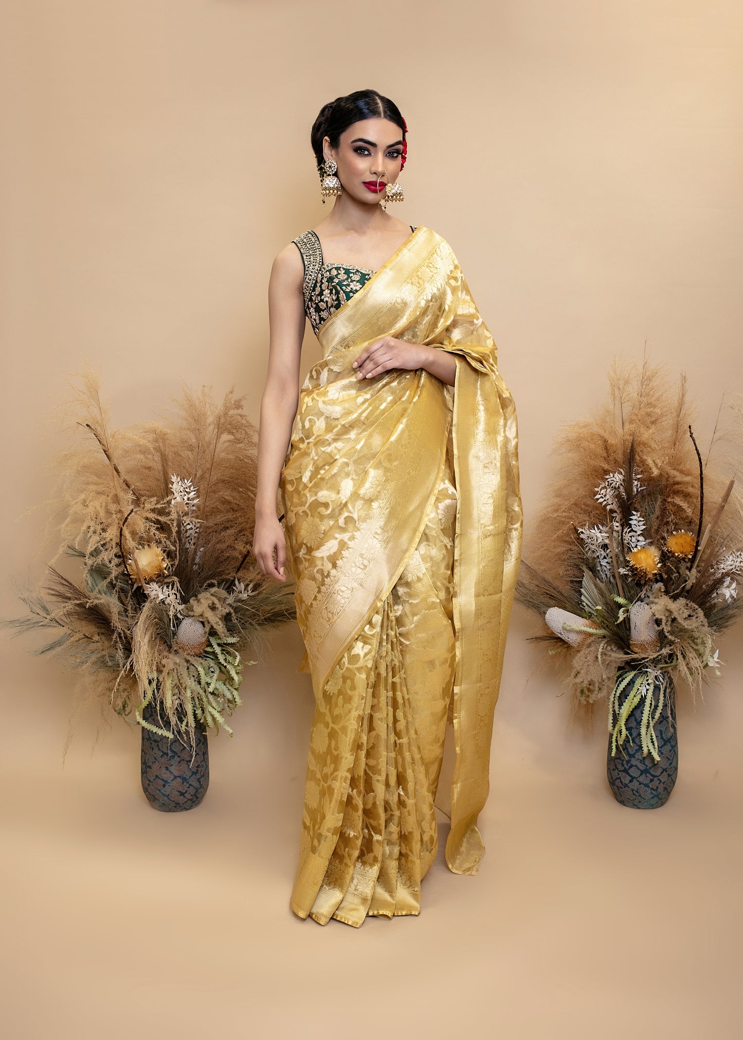 Signature Sada Tissue Silk Sari SS013