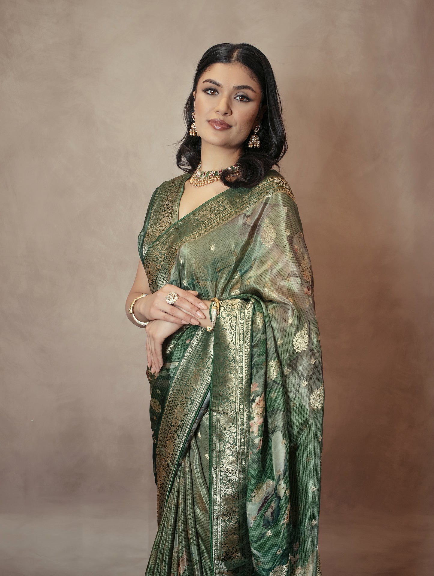 Premium Shakira Art Banarasi Silk Sari MS0146