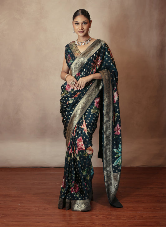 Premium Dayna Art Banarasi Silk Sari MS0149